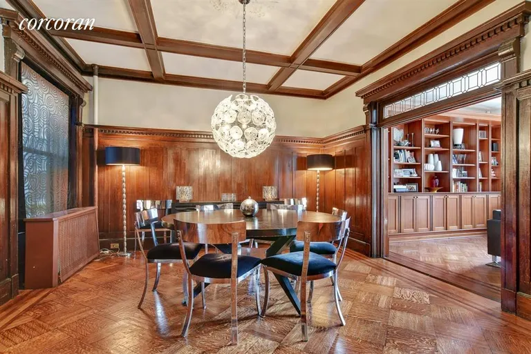 New York City Real Estate | View 90 Prospect Park West, 1R | Magnificent dining room dripping w details... | View 2