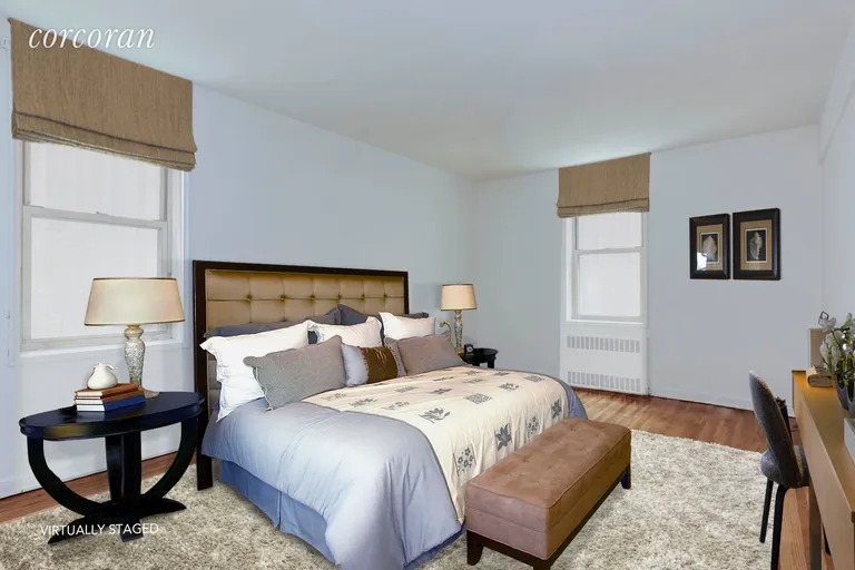New York City Real Estate | View 243 McDonald Avenue, 2C | Staged Master Bedroom | View 3