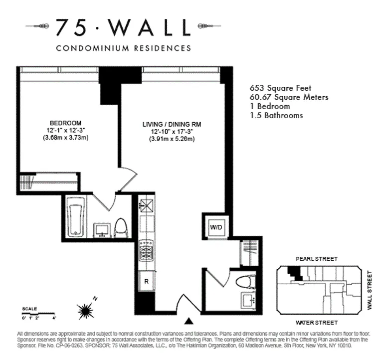 75 Wall Street, 21G | floorplan | View 6