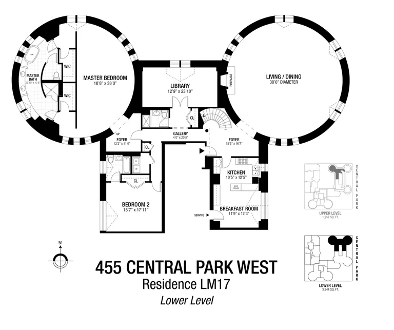 455 Central Park West, LM17 | floorplan | View 19