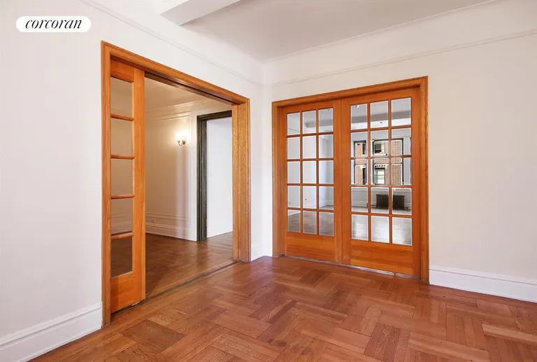 New York City Real Estate | View 825 West End Avenue, 8C | French pocket doors detail | View 3