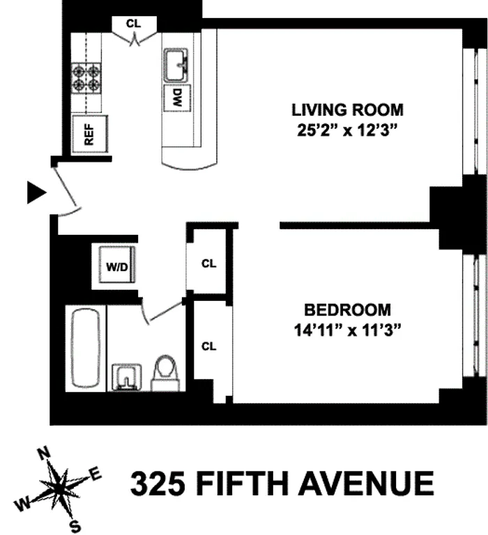 325 Fifth Avenue, 17F | floorplan | View 5