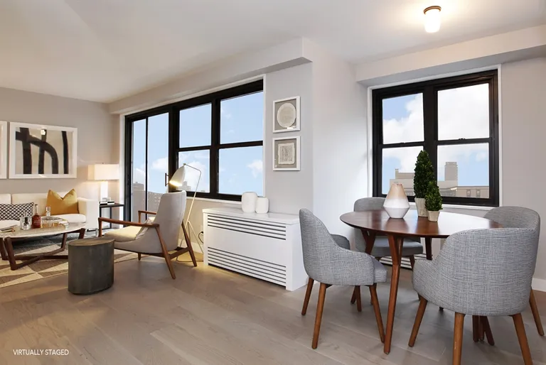 New York City Real Estate | View 175 West 95th Street, 28HJ | Living Room and Dining Area | View 3