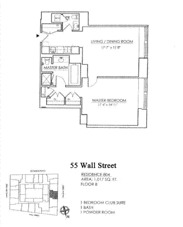 55 Wall Street, 804 | floorplan | View 9