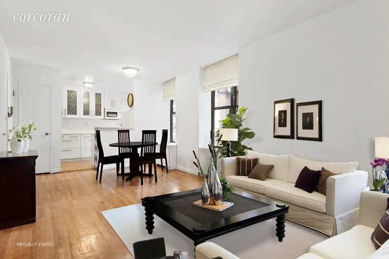 New York City Real Estate | View 317 West 95th Street, 1D | Living Room with Your Furniture in it | View 2