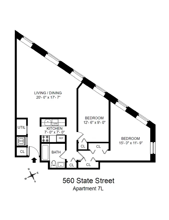 560 State Street, 7L | floorplan | View 5