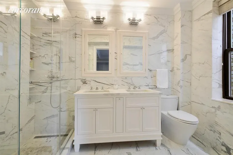 New York City Real Estate | View 235 East 73rd Street, 5AG | Master bath and large shower | View 15