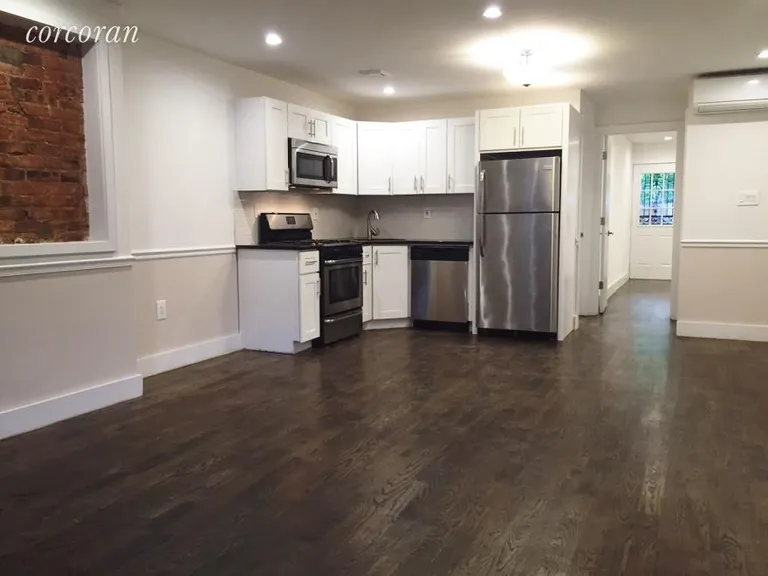 New York City Real Estate | View 211 Moffat Street, G | Dining/Kitchen area | View 2