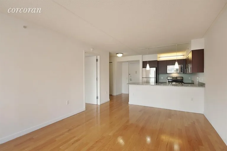 New York City Real Estate | View 555 West 23rd Street, N8J | Kitchen / Living Room | View 6