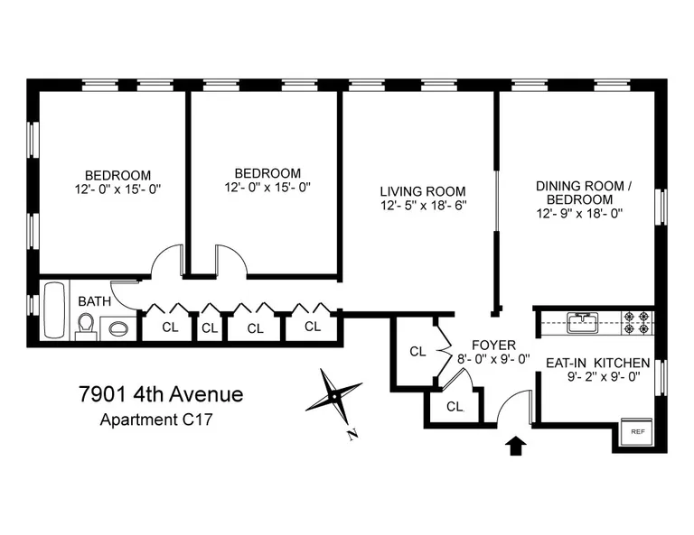 7901 4th Avenue, C17 | floorplan | View 9