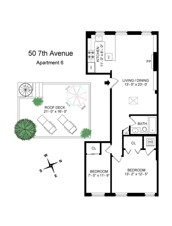 50 7th Avenue, 6 | floorplan | View 9
