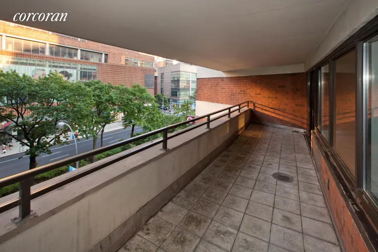 New York City Real Estate | View 1991 Broadway, 3C | Large outdoor space over looking Broadway | View 6