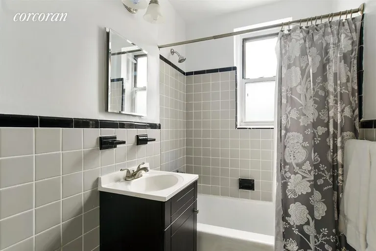 New York City Real Estate | View 310 Beverley Road, 2NP | One of the two bathrooms - both with tubs | View 7