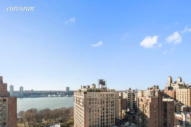 New York City Real Estate | View 473 West End Avenue, 4C | River views from the common roof garden | View 8