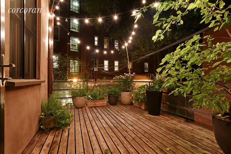 New York City Real Estate | View 31 8th Avenue, 2 | The terrace, as pictured in the evening hours | View 12