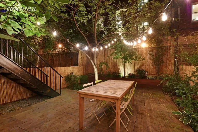 New York City Real Estate | View 31 8th Avenue, 2 | Evening in the best backyard in Brooklyn | View 11