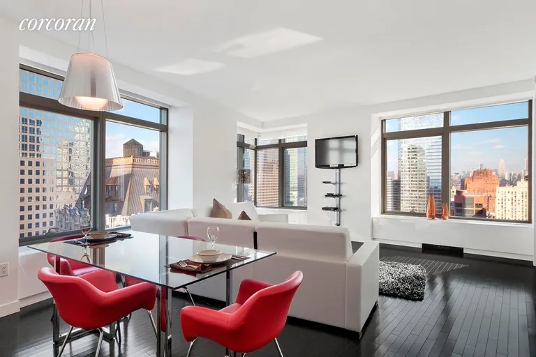 New York City Real Estate | View 123 Washington Street, 30B | 1 Bed, 1 Bath | View 1