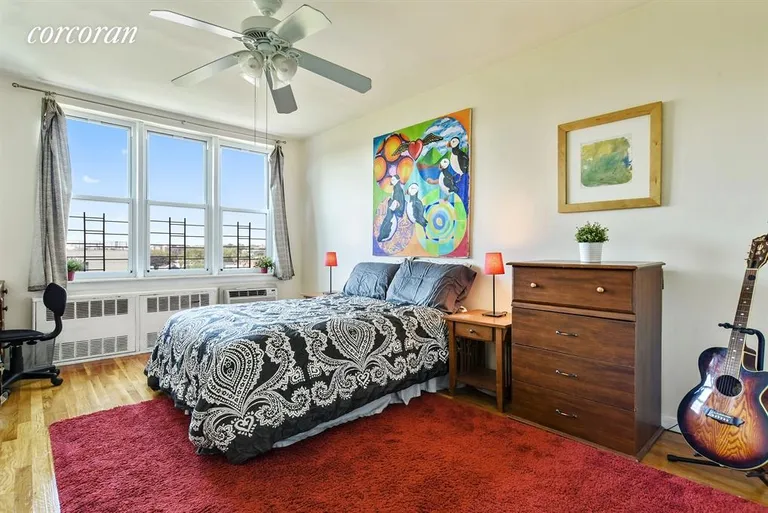 New York City Real Estate | View 227 Ocean Parkway, 7E | Master bedroom with en suite 1/2 bath | View 3