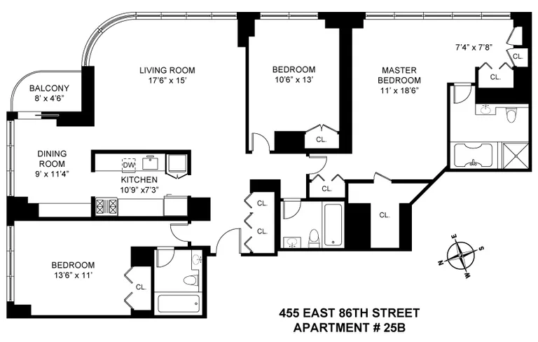 455 EAST 86TH STREET, 25B | floorplan | View 9