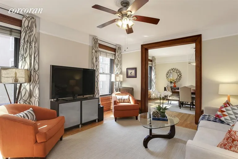 New York City Real Estate | View 311 West 97th Street, 4W | Living Room / Dining Room | View 2
