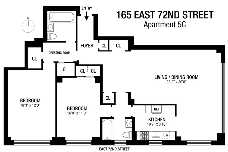 165 East 72Nd Street, 5C | floorplan | View 6