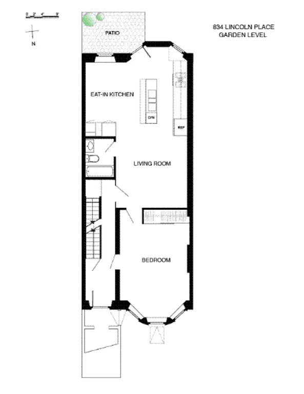 834 Lincoln Place, 1 | floorplan | View 8