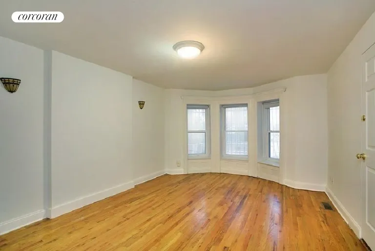 New York City Real Estate | View 834 Lincoln Place, 1 | Enormous bedroom with bay window | View 4