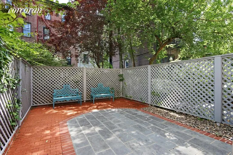 New York City Real Estate | View 281 Henry Street | East facing patio/garden  | View 13