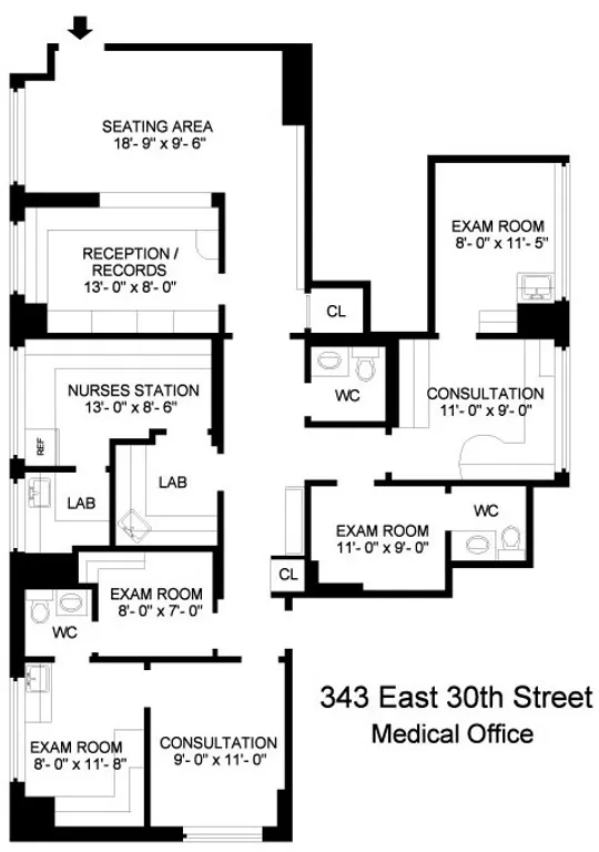 343 East 30th Street, Medical | floorplan | View 5