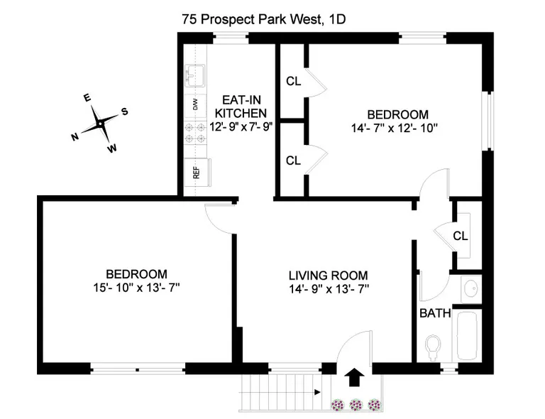 75 Prospect Park West, 1D | floorplan | View 6