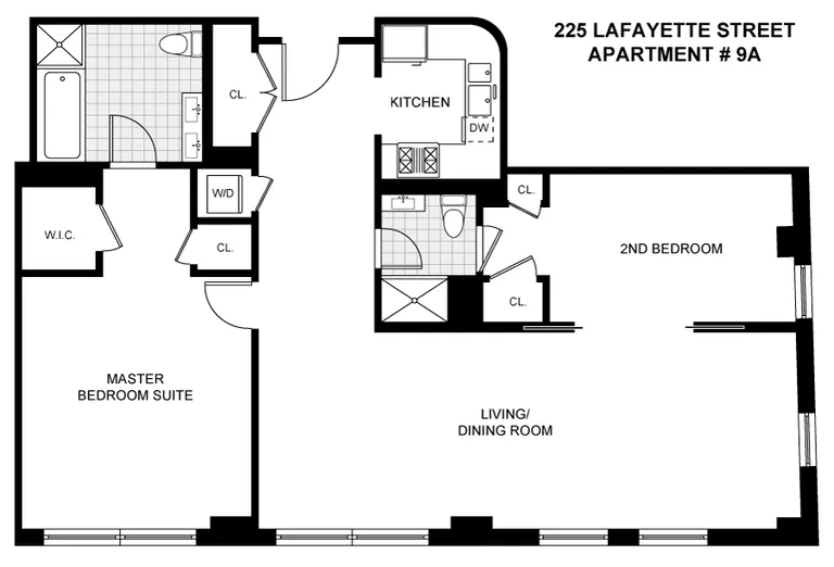 225 Lafayette Street, 9A | floorplan | View 25