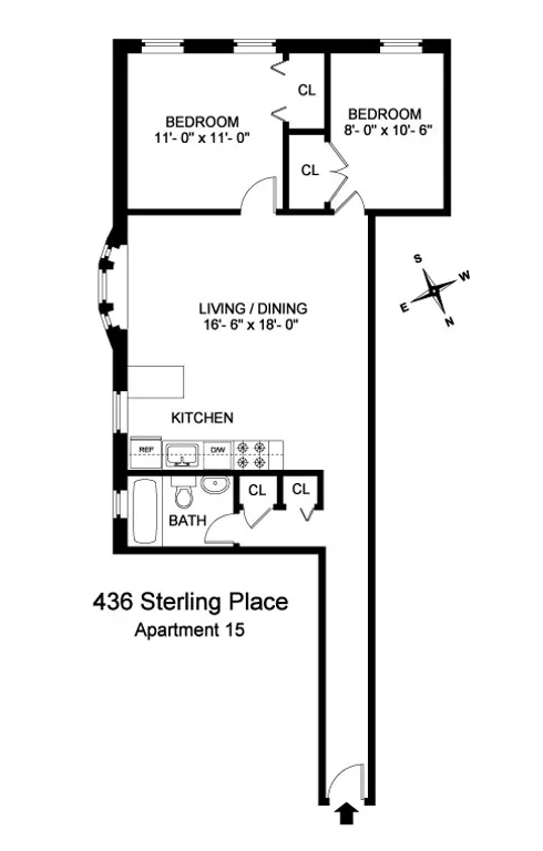 436 Sterling Place, 15 | floorplan | View 4