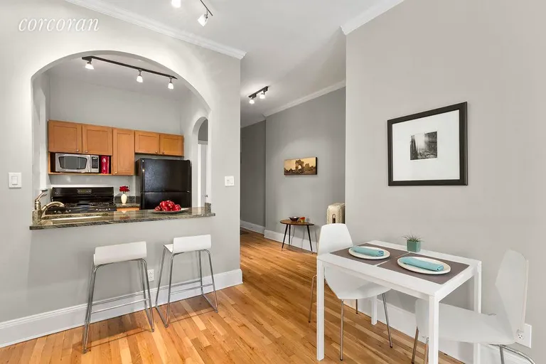 New York City Real Estate | View 250 Park Place, 4C | Open Kitchen and Roomy Entry Hall | View 2