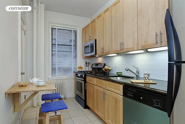 New York City Real Estate | View 535 West 110th Street, 2B | Expansive eat-in kitchen | View 2