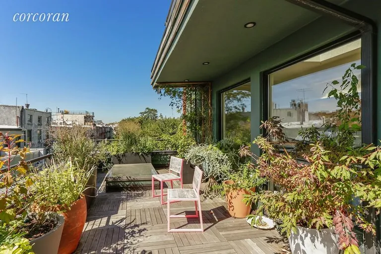 New York City Real Estate | View 278 Hoyt Street | Fabulous Rooftop Garden  | View 9