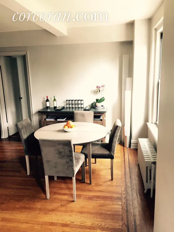 New York City Real Estate | View 200 West 108th Street, 5B | Dining are with open city view | View 4