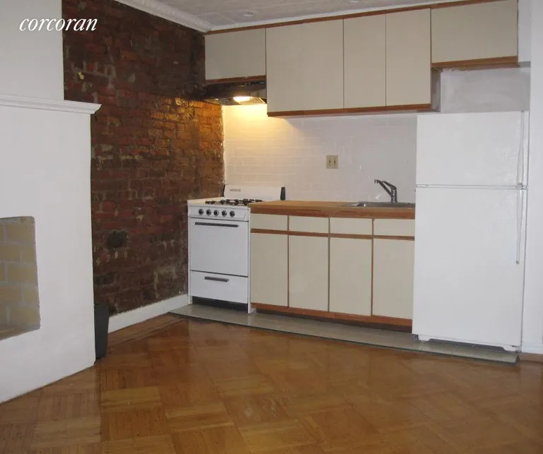 New York City Real Estate | View 203A Bergen Street, 1 | Kitchen as part of Living Room | View 4
