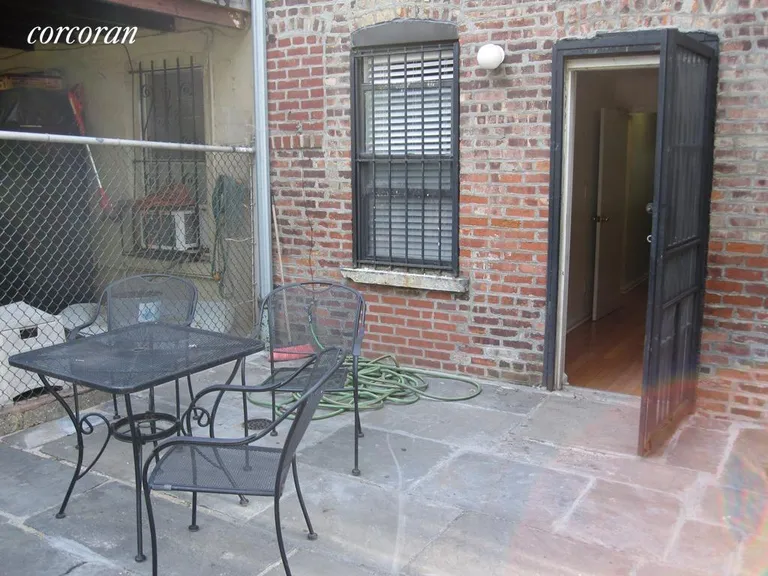 New York City Real Estate | View 203A Bergen Street, 1 | Patio for apartment | View 7