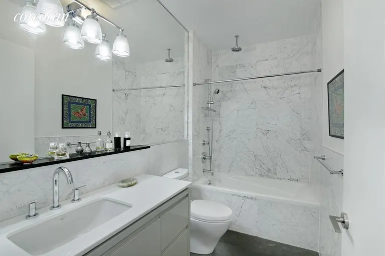 New York City Real Estate | View 185 Ocean Avenue, 2C | Marble bath... | View 5