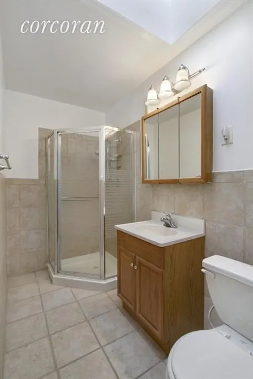 New York City Real Estate | View 157A 14th Street | 2nd floor bathroom has a skylight | View 8