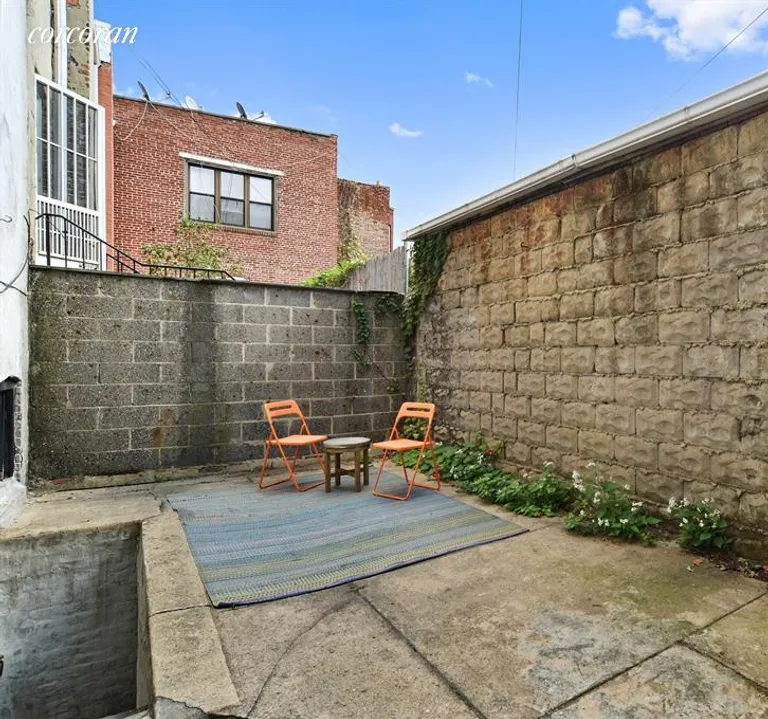 New York City Real Estate | View 120 Clifton Place | Private backyard with plenty of sun | View 10