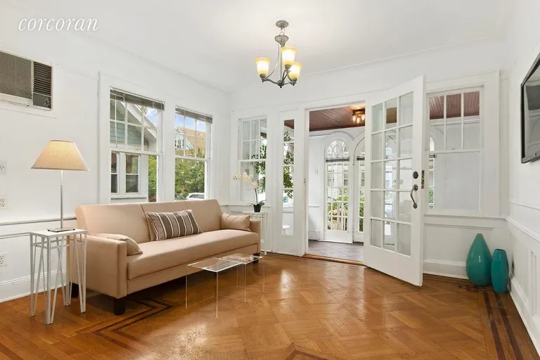 New York City Real Estate | View 535 Marlborough Road | Second seating area with lots of light | View 5