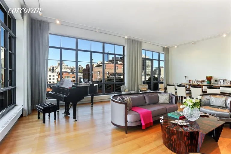 New York City Real Estate | View 7 Hubert Street, 8B | Living Room / Dining Room | View 3