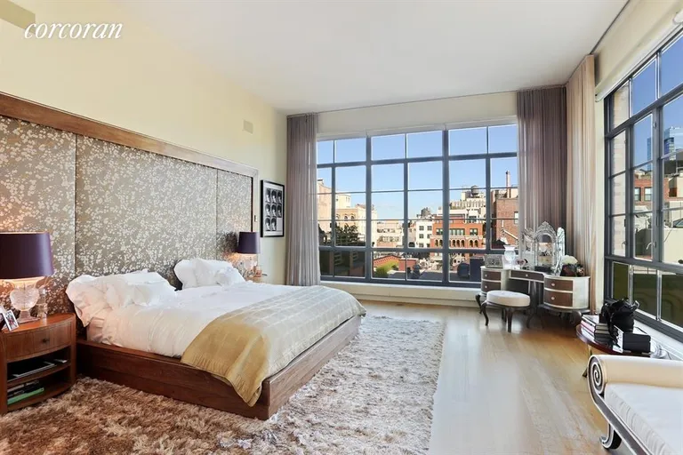 New York City Real Estate | View 7 Hubert Street, 8B | Corner Master Bedroom | View 6