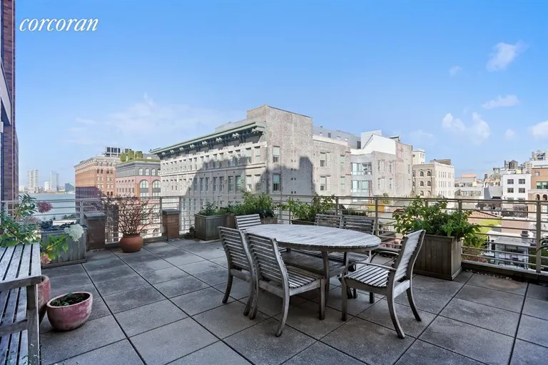 New York City Real Estate | View 7 Hubert Street, 8B |  Terrace off of the Living Room  | View 4