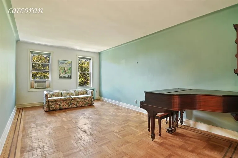 New York City Real Estate | View 1801 Avenue N, 6B | Spacious Living Room that fits a piano and more... | View 2