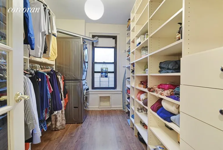 New York City Real Estate | View 125 Eastern Parkway, 2DE | Walk in master closet w laundry... | View 12