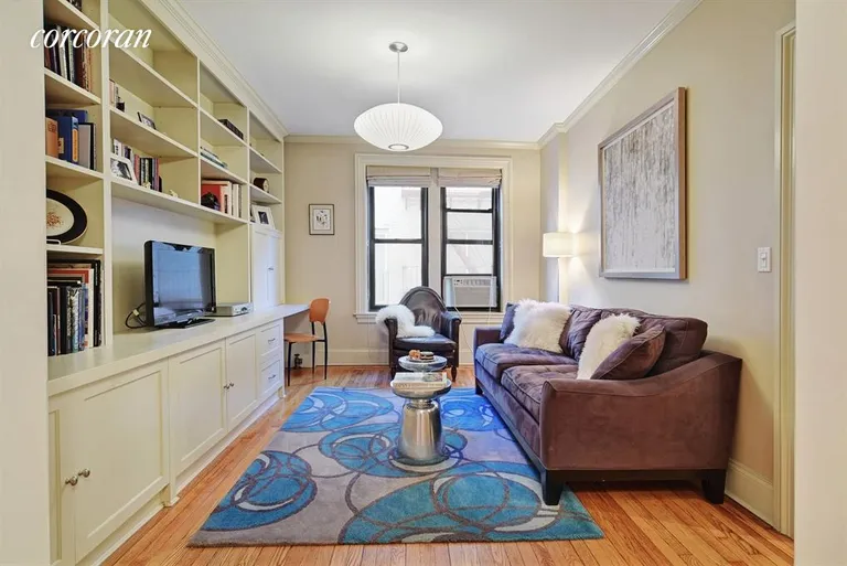 New York City Real Estate | View 125 Eastern Parkway, 2DE | Handsome built ins in library.... | View 6