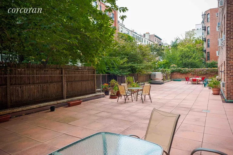 New York City Real Estate | View 135 Willow Street, 201 | Tree-sheltered Terrace | View 9