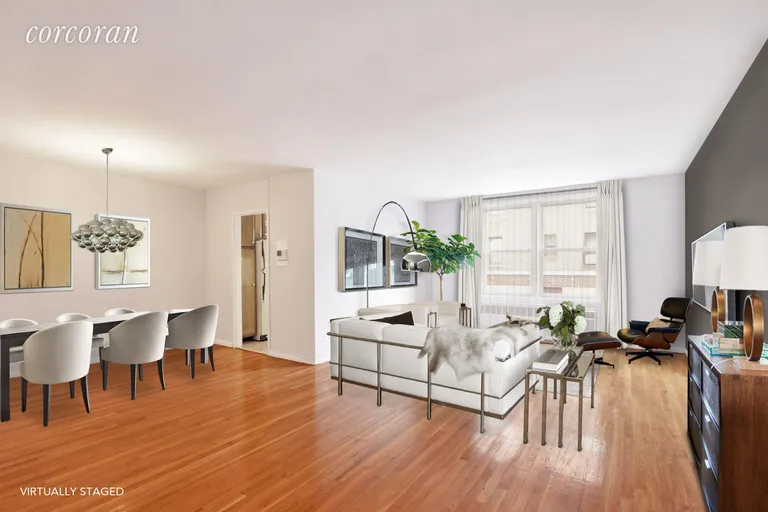 New York City Real Estate | View 651 Vanderbilt Street, 4K | Extra-large Living/Dining Area | View 4